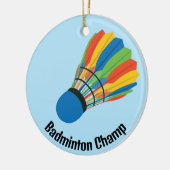 Badminton Shuttlecock Design Ornament (Links)
