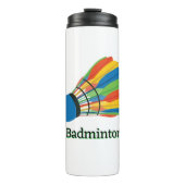 Badminton Shuttlecock Design Thermosbecher (Vorderseite)