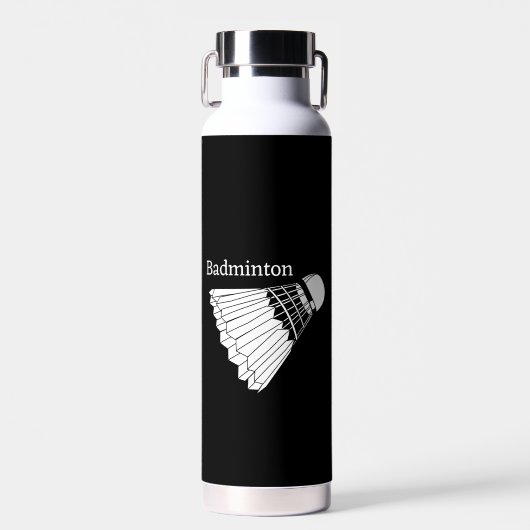 Badminton Shuttlecock Design Trinkflasche (Vorne)
