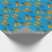 Badminton Shuttlecock Design Wrapping Paper Geschenkpapier (Ecke)