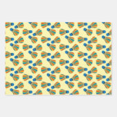 Badminton Shuttlecock Design Wrapping Paper Geschenkpapier Set (Vorderseite 3)