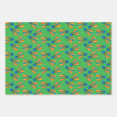 Badminton Shuttlecock Design Wrapping Paper Geschenkpapier Set (Vorderseite 2)