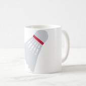 Badminton Shuttlecock Kaffeetasse (VorderseiteRechts)