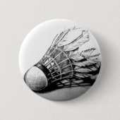 Badminton shuttlecock Knopf-Button Button (Vorderseite)