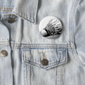 Badminton shuttlecock Knopf-Button Button (Beispiel)