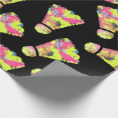 Badminton Shuttlecock Kunst Geschenk für Farben Geschenkpapier (Ecke)