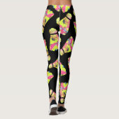 Badminton Shuttlecock Kunst Geschenk für Farben Leggings (Rückseite)
