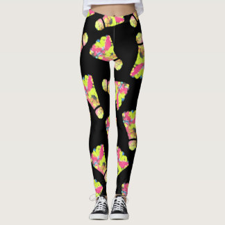 Badminton Shuttlecock Kunst Geschenk für Farben Leggings