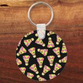 Badminton Shuttlecock Kunst Geschenk für Farben Schlüsselanhänger (Vorderseite)