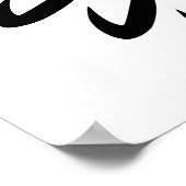 Badminton Shuttlecock Poster (Ecke)