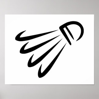 Badminton Shuttlecock Poster
