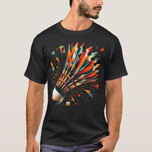 Badminton Shuttlecock T-Shirt (Vorderseite)