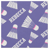 Badminton Shuttlecockgirls benennen Muster Stoff (Nahaufnahme)