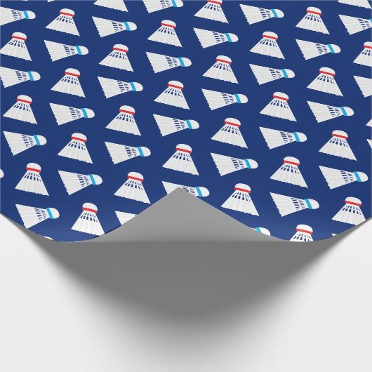 Badminton Shuttlecocks Sporty Geschenkpapier (Ecke)