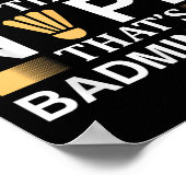 Badminton Shuttles Design für Badminton Poster (Ecke)