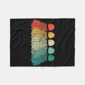 Badminton Shuttles Spiel Match Racket Ball Retro V Fleecedecke (Vorderseite (Horizontal))