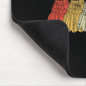 Badminton Shuttles Spiel Match Racket Ball Retro V Mousepad (Ecke)