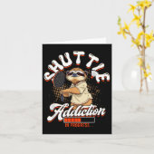 Badminton Shuttlesaison läuft Karte (Gelbe Blume)