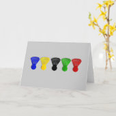 Badminton Shuttleservice Karte (Gelbe Blume)