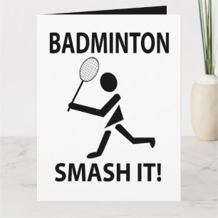 Badminton Smash It Sports Player Badminton Karte