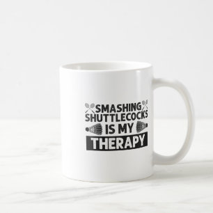 Badminton Smashing Shuttles Racquet Sport Kaffeetasse