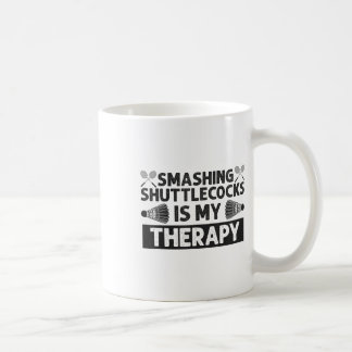 Badminton Smashing Shuttles Racquet Sport Kaffeetasse