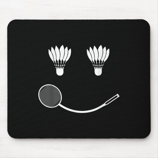 Badminton Smile Liebe Team Player Coach Mousepad (Vorne)