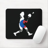 Badminton South Korean Flag Racket Shuttle Women P Mousepad (Mit Mouse)