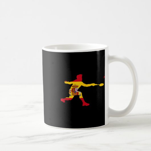 Badminton Spanish Flag Racquet Shuttle Men Player  Kaffeetasse (Rechts)
