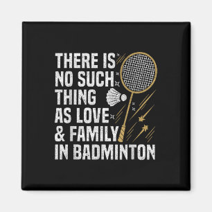Badminton Spiel wie Shuttle Badminton Player Magnet