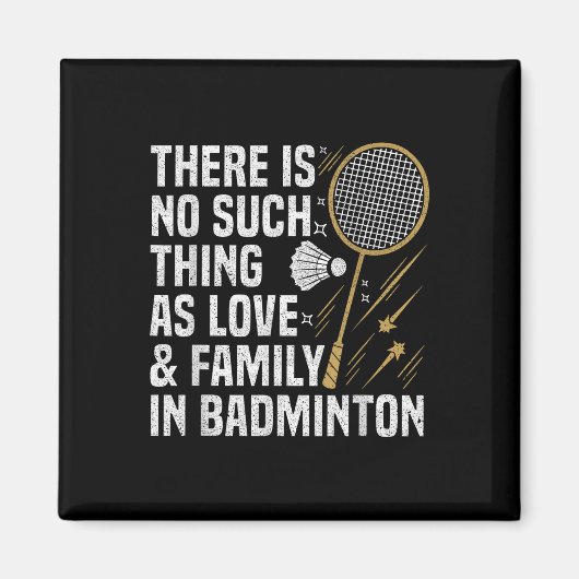 Badminton Spiel wie Shuttle Badminton Player Magnet (Vorne)