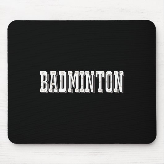 Badminton-Spieler Birdie Shuttle Smash Mousepad (Vorne)