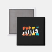 Badminton-Spieler Evolution Shuttle Badminton-Schl Magnet (Vorderseite/Rückseite)
