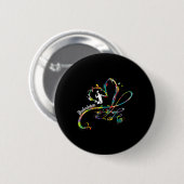 Badminton-Spieler Federballspieler Badminton Button (Vorne & Hinten)