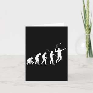 Badminton-Spieler-Geschenk Evolution Für Badminton Karte