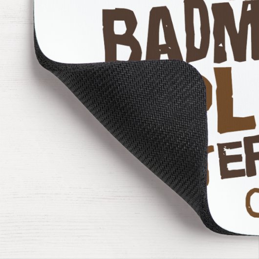 Badminton-Spieler-(lustiges) Geschenk Mousepad (Ecke)