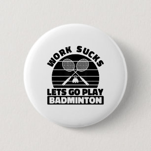 Badminton-Spieler-Schläger - Mannschaftsplatz-Schl Button
