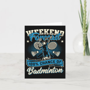 Badminton-Spieler-Shuttle 100%ige Chance auf Badmi Karte