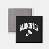 Badminton-Spieler-Shuttle-Grafik Tank Top  Magnet (Vorderseite/Rückseite)