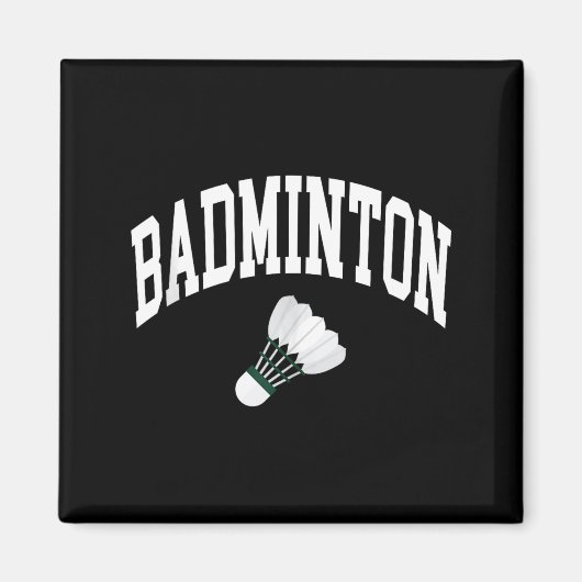 Badminton-Spieler-Shuttle-Grafik Tank Top  Magnet (Vorne)