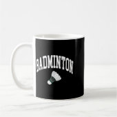Badminton-Spieler-Shuttle-Grafik-Tanktop Kaffeetasse (Links)