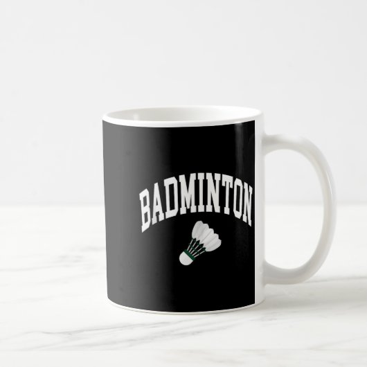 Badminton-Spieler-Shuttle-Grafik-Tanktop Kaffeetasse (Rechts)