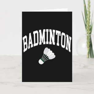 Badminton-Spieler-Shuttle-Grafik-Tanktop  Karte