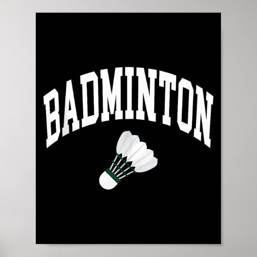 Badminton-Spieler-Shuttle-Grafik-Tanktop Poster (Vorne)
