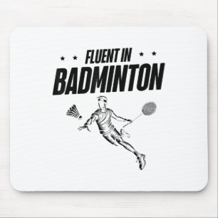 Badminton-Spieler-Shuttle Mousepad