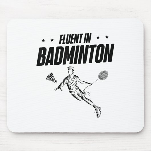 Badminton-Spieler-Shuttle Mousepad (Vorne)