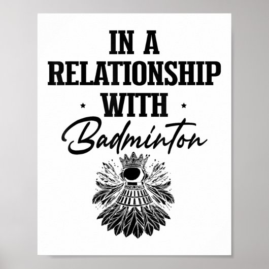 Badminton-Spieler-Shuttle-Racket bekam Shuttle Poster (Vorne)