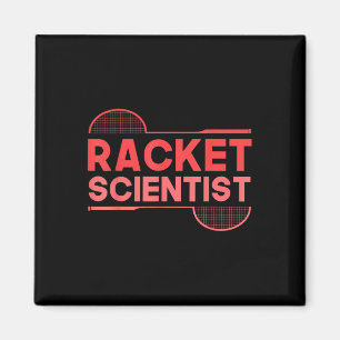 Badminton-Spieler Shuttlecock Schläger Wissenschaf Magnet