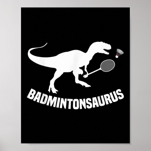 Badminton-Spieler Shuttlecock Team Trainer Badmint Poster (Vorne)