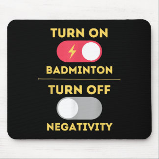 Badminton-Spieler Spiel einschalten Negativität au Mousepad